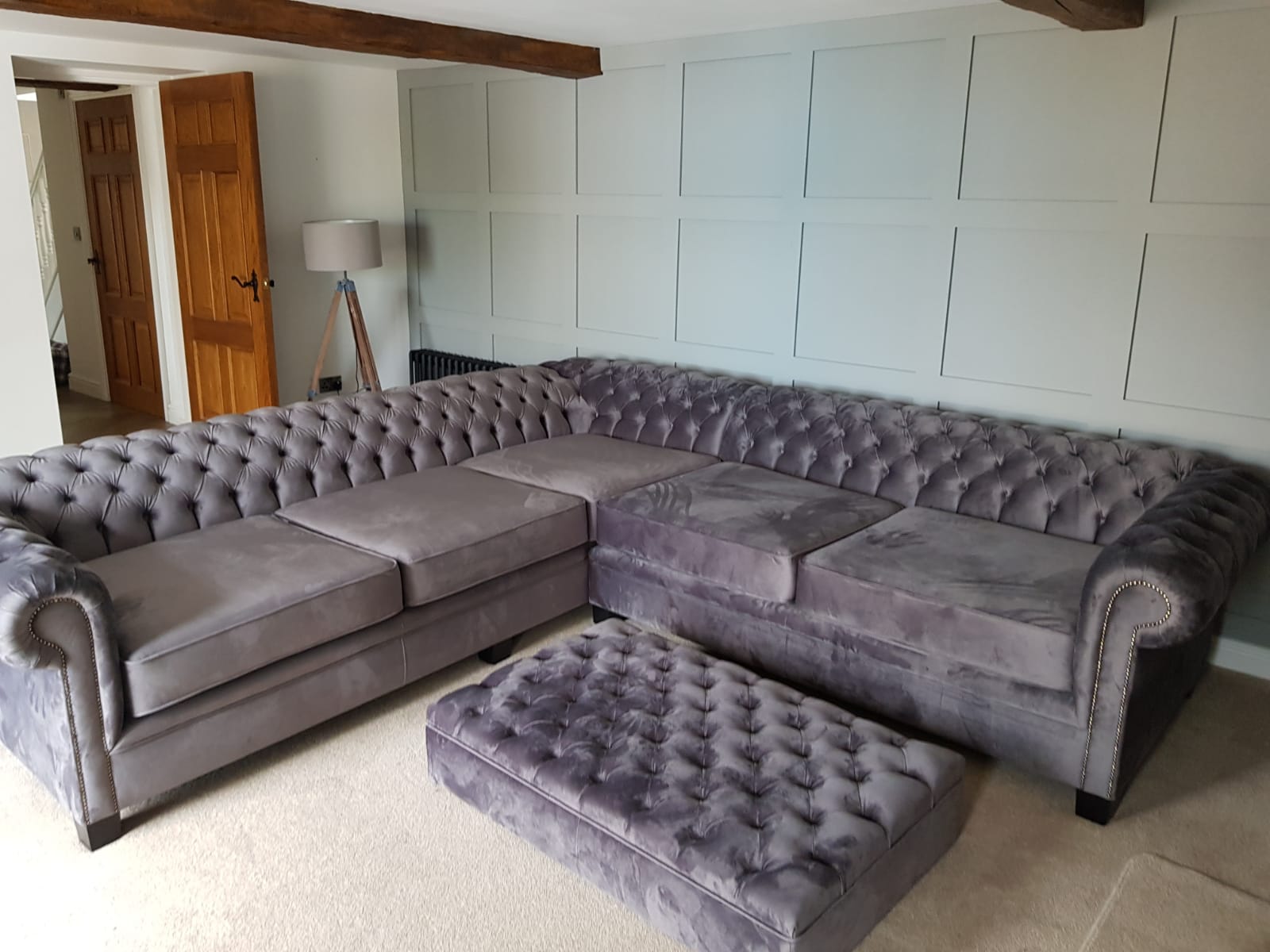 Chesterfield corner sofa